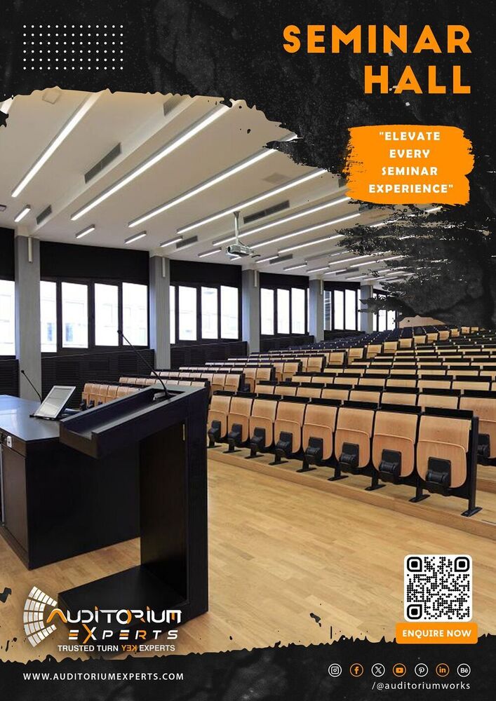 Seminar Hall - Custom Design For Optimal Engagement | Advanced Av Solutions, Expert Lighting, Acoustic Engineering, Integrated Control Systems