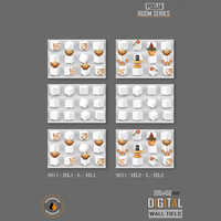 Pooja Room Wall Tiles - High-Quality Ceramic, Rectangular Shape, Multi-Color Design | Polished Finish, Easy to Clean and Maintain