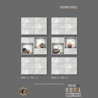 300 X 450mm Kitchen Series Digital Wall Tiles - Ceramic, 300x450mm, Multi-color, Super Glossy Finish | Intricate Design For Kitchen Walls