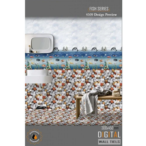 Bathroom Fish Design Tiles - Color: Multi Color