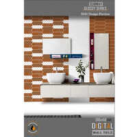 Glossy 3D Bathroom Tiles - High-Quality Ceramic, Rectangular Shape, Multi-Color Design | Polished Finish for Luxurious Appeal