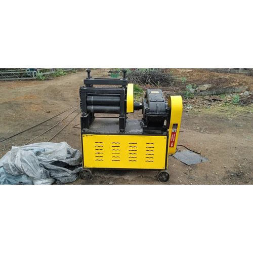 Steel Bar Straightening Machine - Color: Yellow