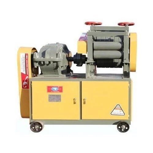 Rebar Scrap Straightening Machine - Color: Yellow