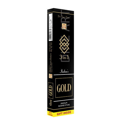 Gold 3 in 1 Incense Sticks