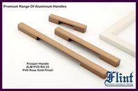 PROSPER ALUMINIUM CABINET HANDLE - Aluminum, 4 Inch to 48 Inch, PVD Rose Gold | Polished Finish, Ideal for Cabinets and Wardrobes