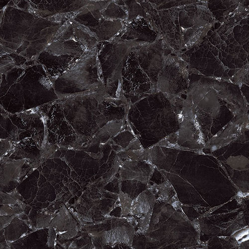 600x600mm H 5023 Black High Gloss Finish Glazed Vitrified Tiles