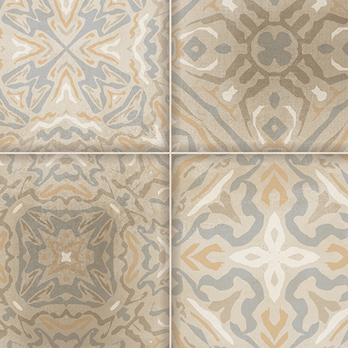 600x600mm Aitana Decor Carving Rustic Finish Glazed Vitrified Tiles