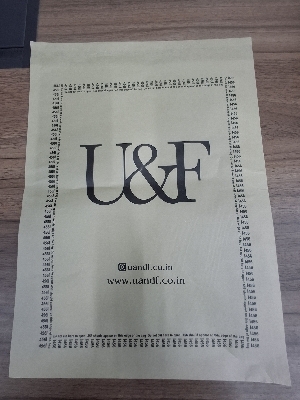 Printed Courier Bag - Color: Brown