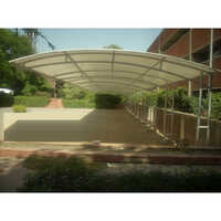 MS Curved Car Parking Shed