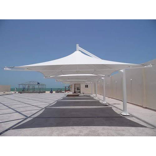 White Tensile Car Parking Structure - Feature: Easy To Install