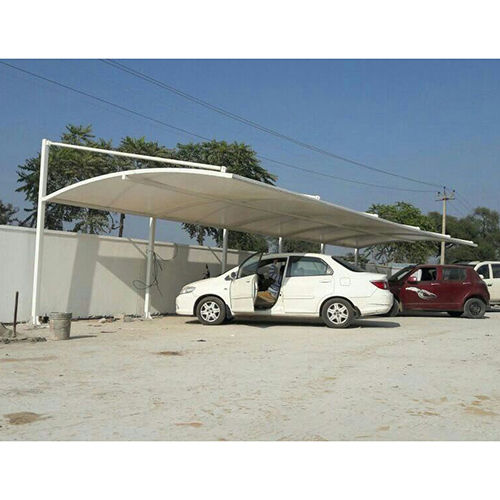 Heavy Duty Car Parking Shed - Color: White