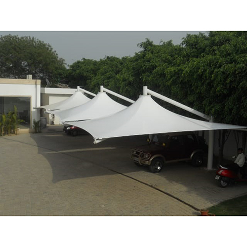 Polyester Modular Tensile Gazebo - Color: White