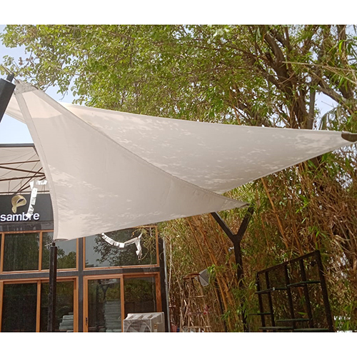 Triangle Sun Shade Structure - Color: White