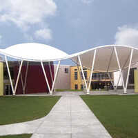 White PVC Tensile Structure