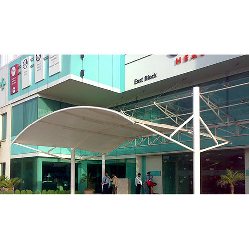 Outdoor Tensile Membrane Canopy Structure - Color: White