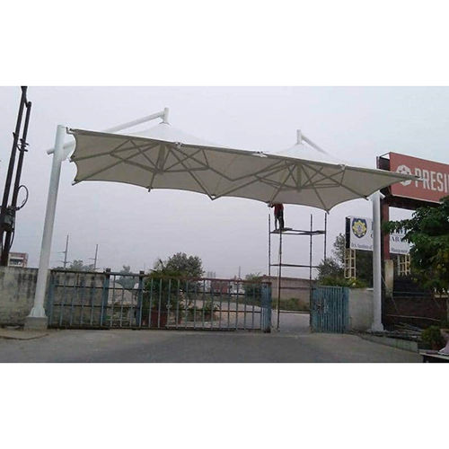 Pvc Outdoor Tensile Canopy Structure - Color: White