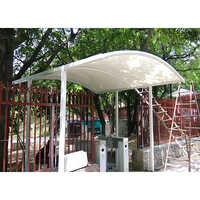 White Polycarbonate Sheet Canopy Structure