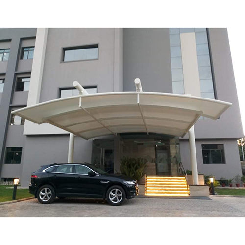 Entrance Tensile Canopy Fabric Structure - Color: White