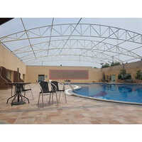 White Tunnel Swimming Pool Tensile Structure