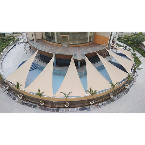 Frp Swimming Pool Tensile Structure - Color: White