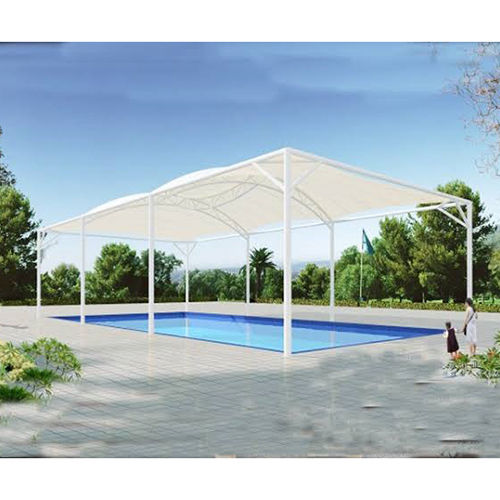 Pvc Swimming Pool Tensile Covering Shed - Color: White