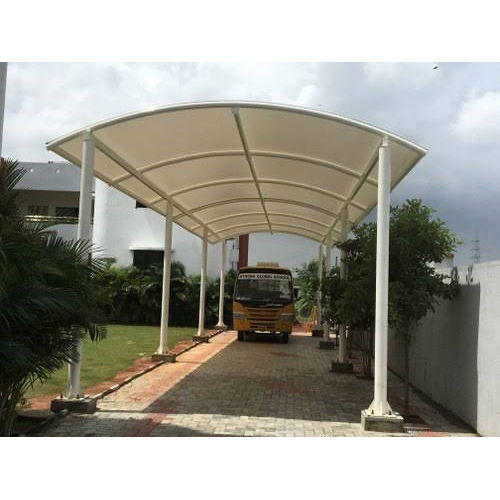 Panel Build Tensile Roofing Shed - Color: White