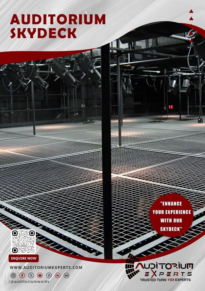 Auditorium Skydeck - Custom Designs, State-of-the-art Av Systems, Versatile Lighting Solutions, Weatherproof Installations, Integrated Control Systems