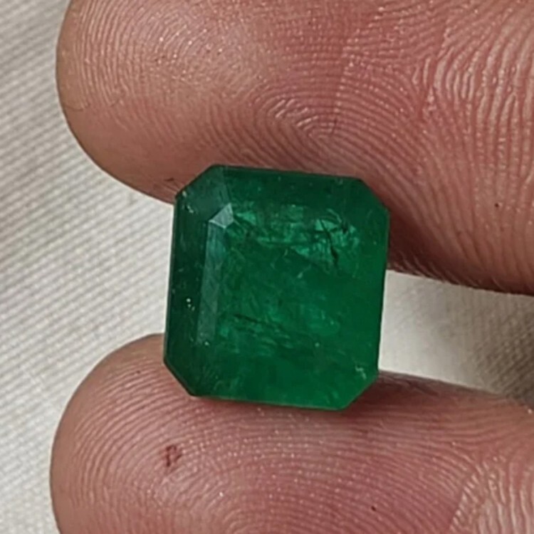 Natural Zambian Emerald - Color: Green