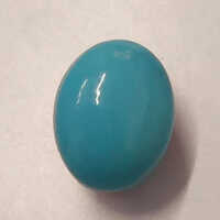 Natural Firoza Turquoise Stone - 11.25 Grams, Oval Shape, Stunning Natural Blue Color - Perfect For Elegant Party Wear