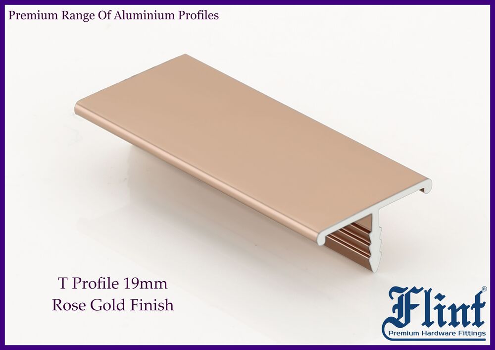 Aluminium T Profile - Color: Black