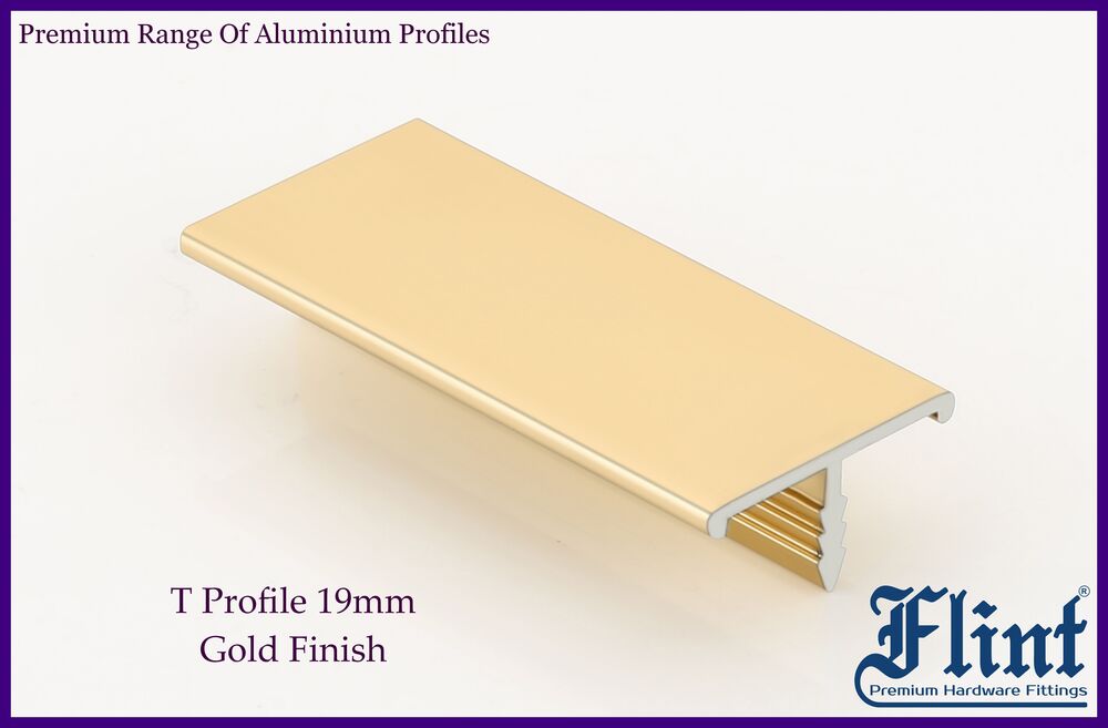 Aluminium T Profile - Color: Black