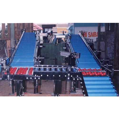 Powerised Roller Conveyor - Color: Blue