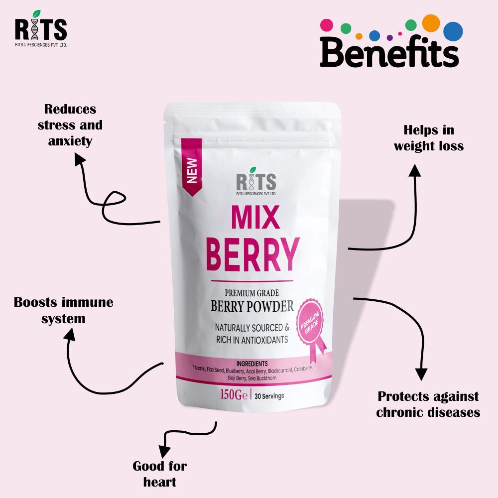 Mix Berry Powder Dietary Supplement Capsules