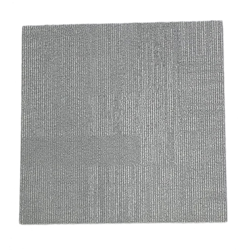 Welspun PET Carpet Tile - PET Material, 2 x 2 Feet, Gray Color, Matte Finish | Non-Slip Feature for Safe Floor Applications