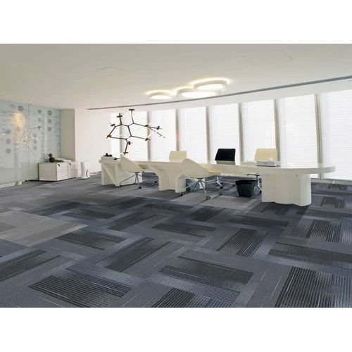 Welkin Fineline Carpet Tile - Color: Grays