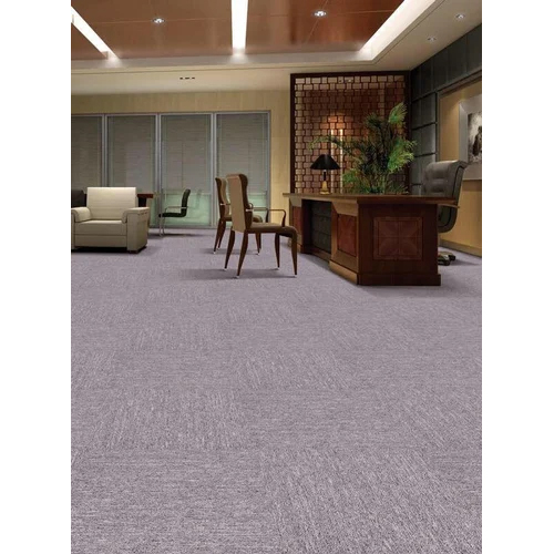 Kudos Welkin Carpet Tile - Polypropylene Material, 50cm x 50cm x 3.2mm, Grays Color, Non-Slip Feature, Matte Finish