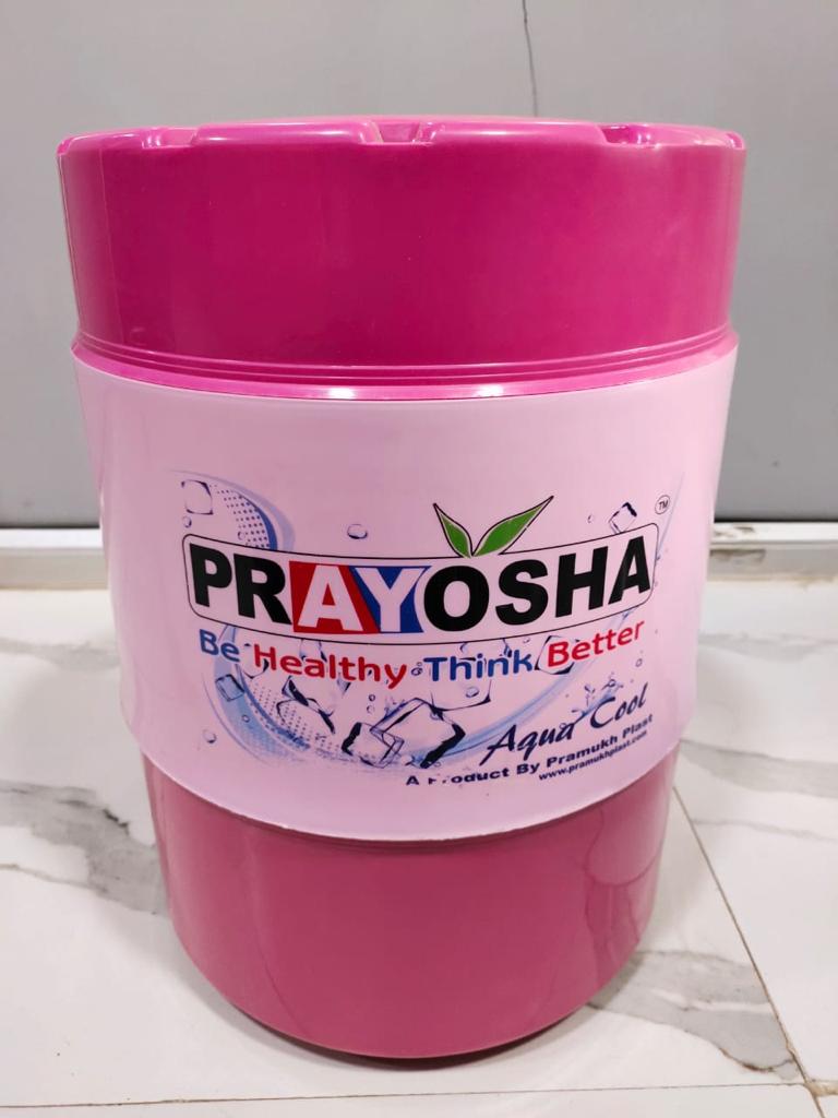 Prayosha 14 Ltr Water Jar - Material: Plastic