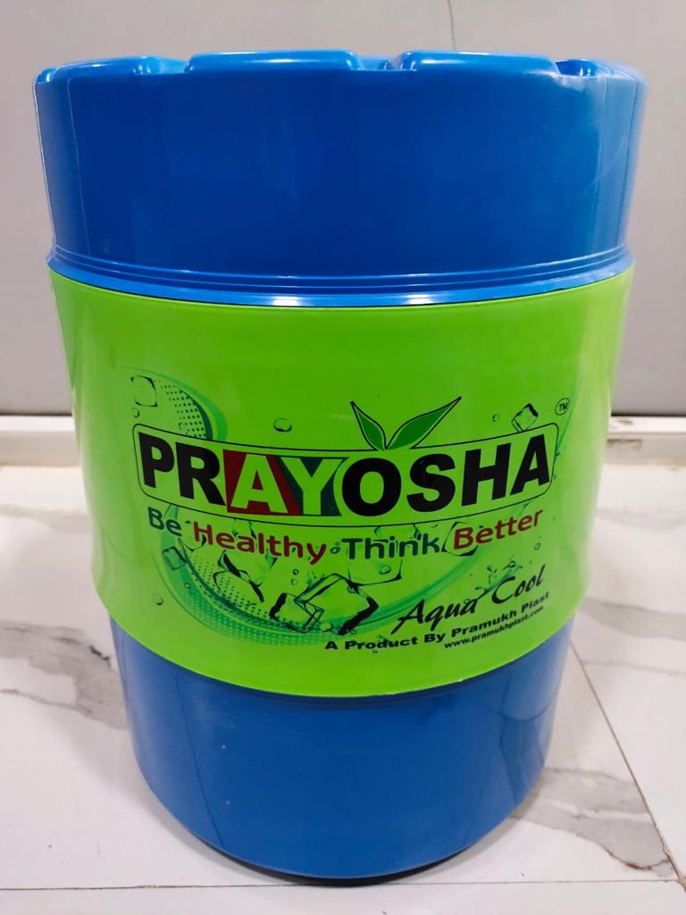 Prayosha 14 Ltr Water Jar - Material: Plastic