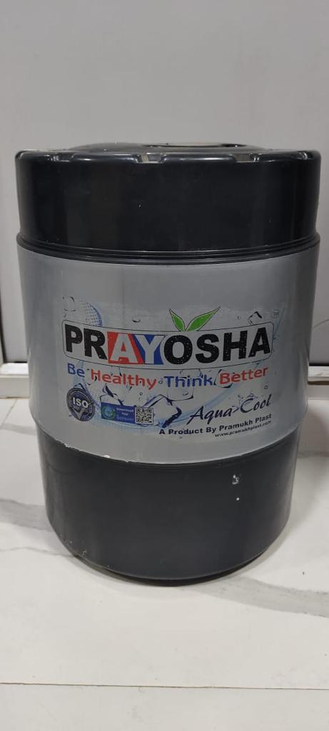 Prayosha 14 Ltr Water Jar - Material: Plastic