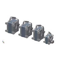 Hopper Industrial Vibrator - Color: Silver Grey