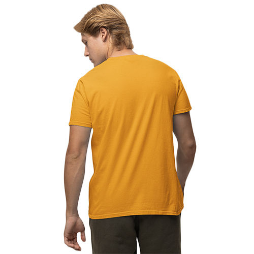 Mens Plain T Shirt - Color: Yellow