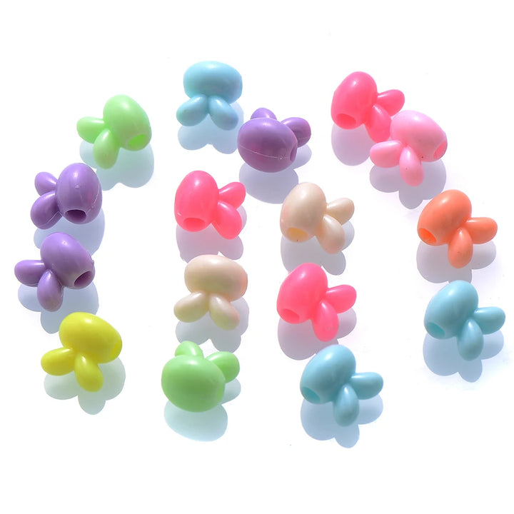 Assorted Rabbit Plastic Beads