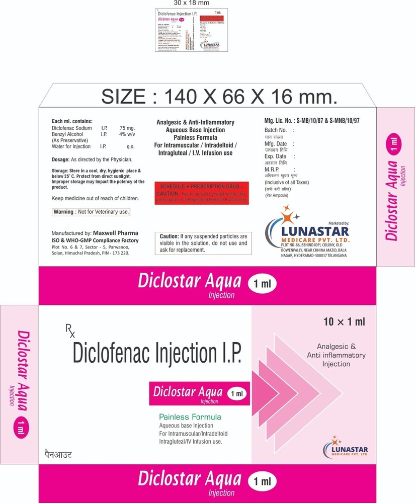 Diclofenac injection