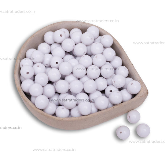 Plastic Beads | 500grms - 8mm, 10mm Sizes | Versatile For Crafting, Jewelry Making, And Decorating Projects