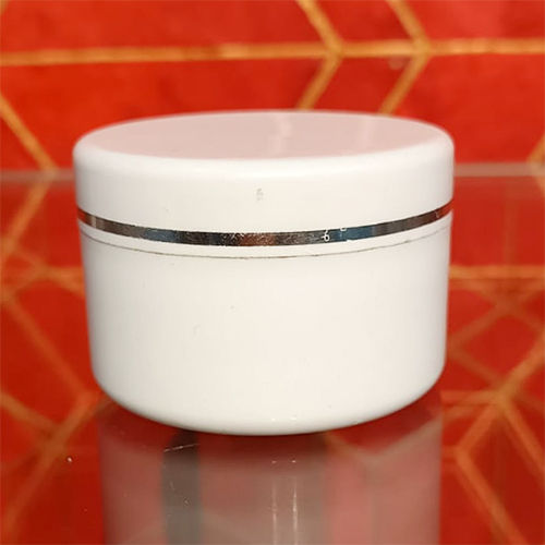 100 Gm Silver Line Cream Jar - Color: Beige Color