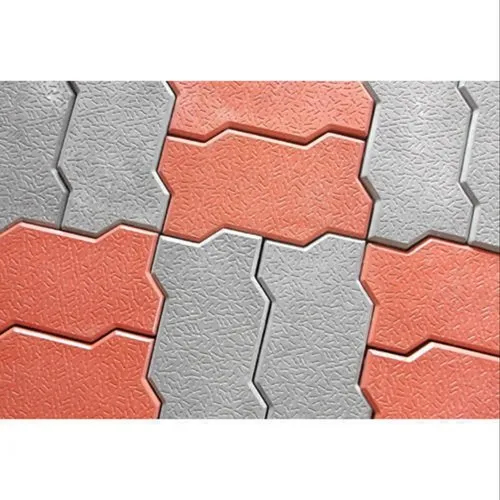 Outdoor Zigzag Paving Block - Concrete, 200mm x 120mm x 60mm | Frost Resistant, Durable for Heavy Foot Traffic & Vehicles
