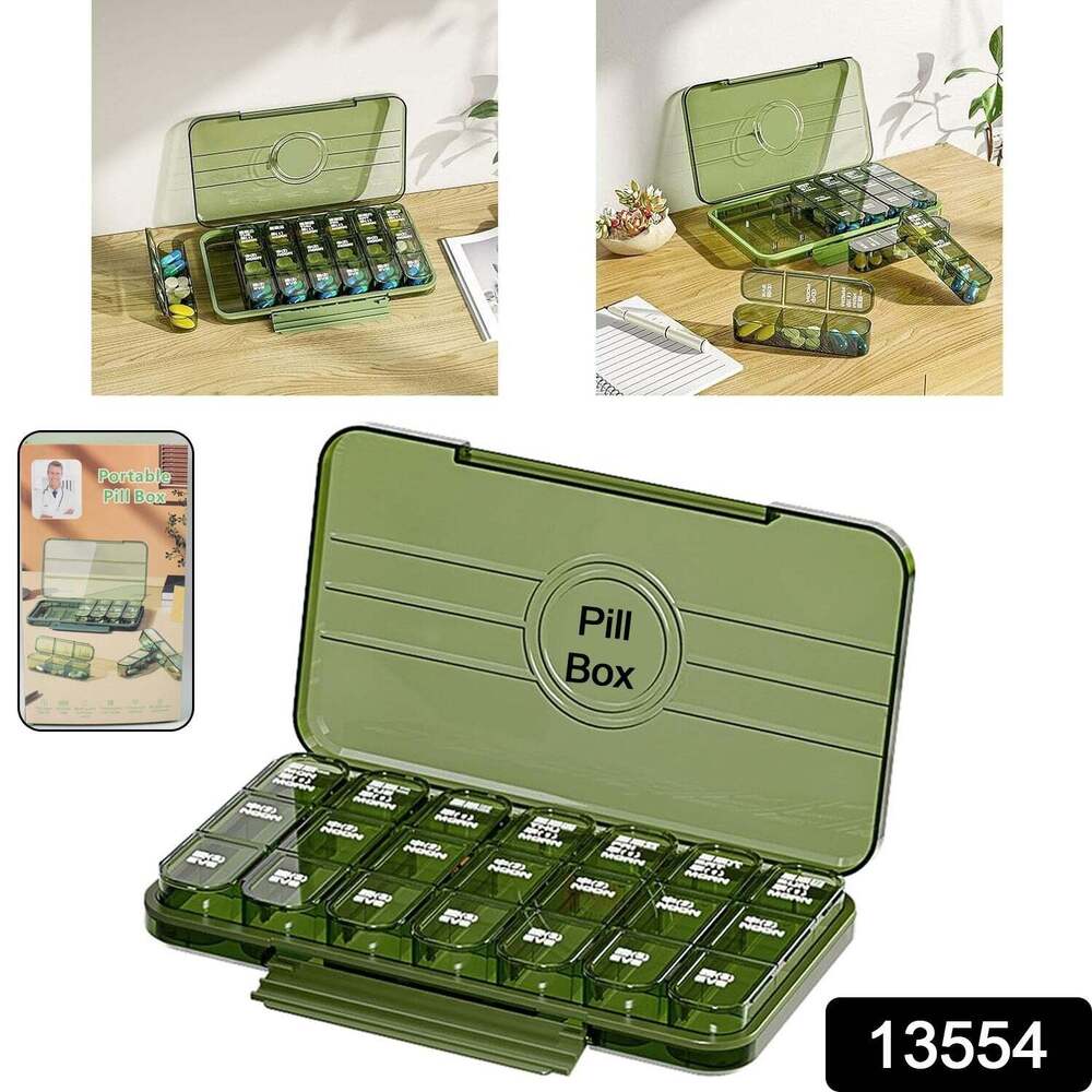 Portable Weekly Pill Box Organiserss