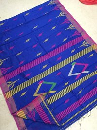 Handloom Cotton Silk Weaving Design With Blouse