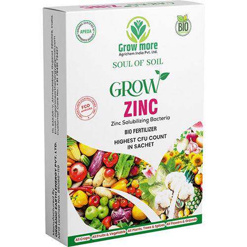 Grow Zinc Bio Fertilizer - Application: Agriculture