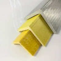 Frp Pultruded Profile - 3 Meter Length, Yellow / Grey Color Coated | Lightweight, Non-conductive, Corrosion Resistant, High Strength-to-weight Ratio
